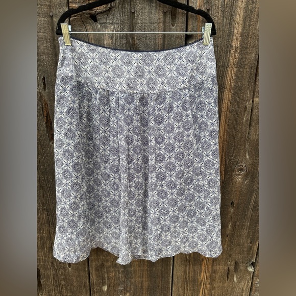 Pendleton Blue & White Floral Skirt - Picture 6 of 7